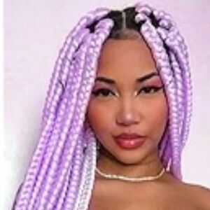Braiding Hair Synthetic Texture Crochet Hair Lavender Braids 12 Inch 8 packs